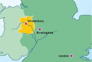 Shrewsbury Map detail