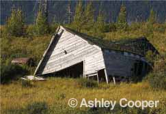 Image of a sunken house in Shishmaref